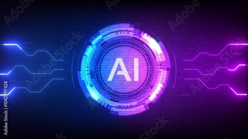 Artificial Intelligence processor unit. 4k footage, not AI generated