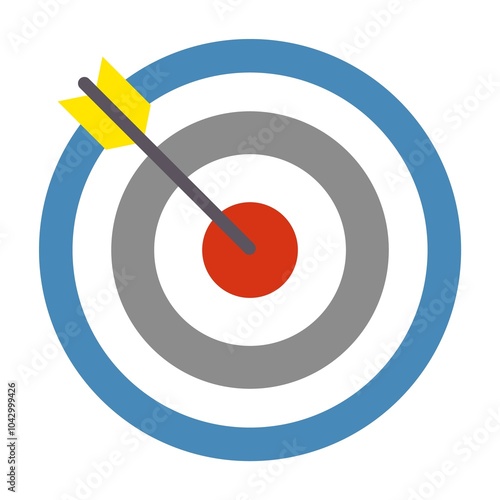 target with arrow hitting the center