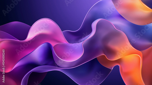 Wallpaper Mural Trendy Organic Liquid Shape Background Featuring Shiny Fluid Elements
 Torontodigital.ca