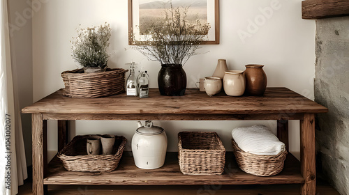 Wallpaper Mural kitchen interior. Generative AI Torontodigital.ca