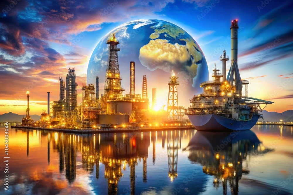 Fototapeta premium Exploring career opportunities in the oil and gas sector a guide to industry job roles