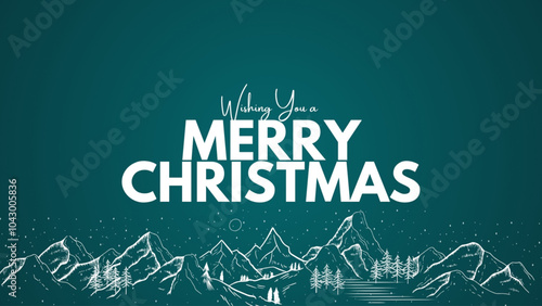 wishing you a merry chritmas greeting card. vector illustrator

