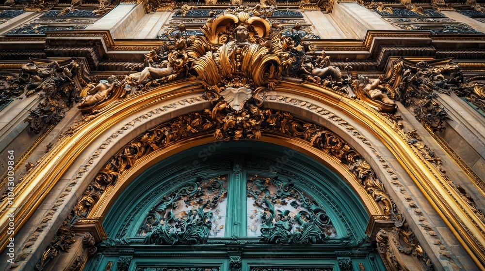 Naklejka premium Opulent facade of Palais Garnier opera house