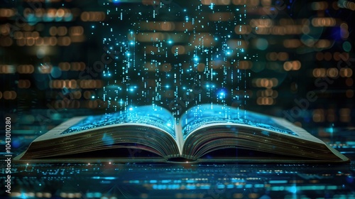 Digital Book with Magic Effect