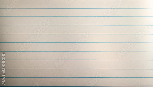 Close-Up of a Notebook Paper Sheet with Lined Grid and Margins