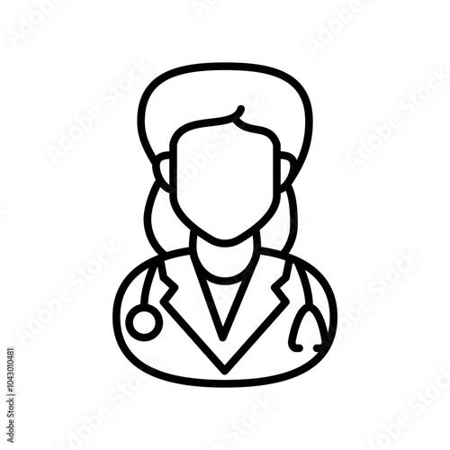 Pulmonologisticon Outline Icon, Vector illustration