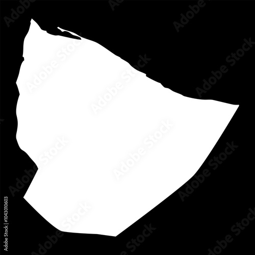 Nuqat al Khams district map, administrative division of Libya. Vector illustration. photo