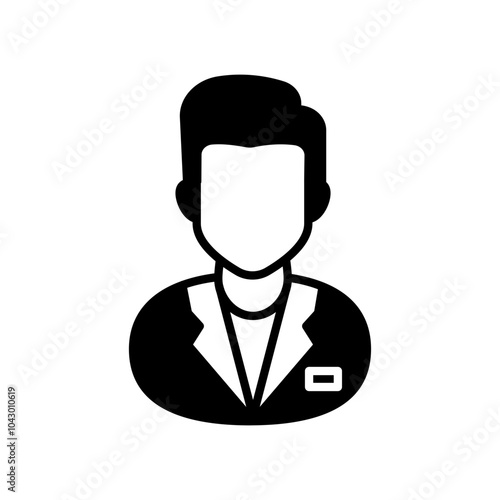 Urologist Glyph Icon, Vector illustration