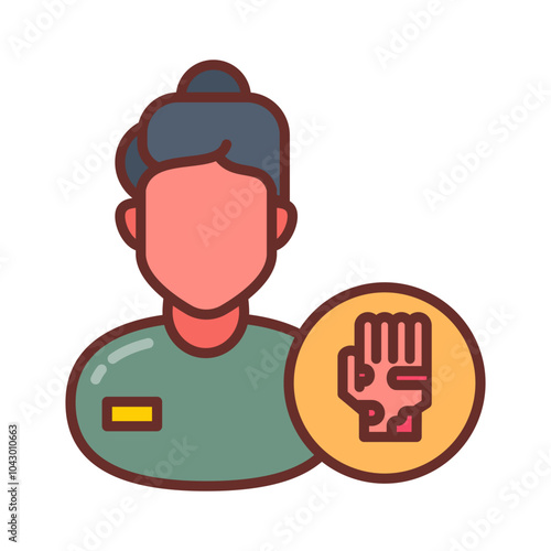 Dermatologist Filled Icons , Vector illustration