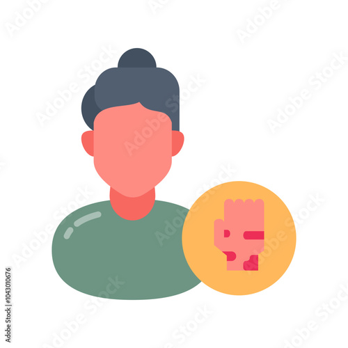 Dermatologist Flat Icons, Vector illustration