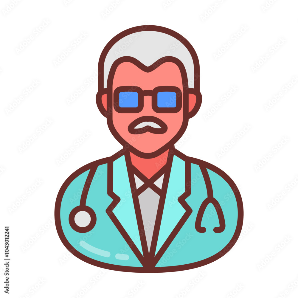 Gastroenterologist Filled Icons , Vector illustration Gastroenterologist Filled Icons , Vector illustration