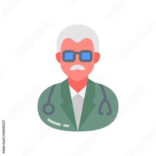 Gastroenterologist Flat Icons, Vector illustration