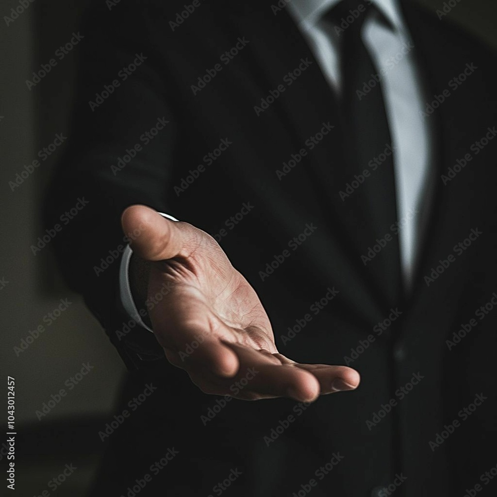 Fototapeta premium professional business man hand