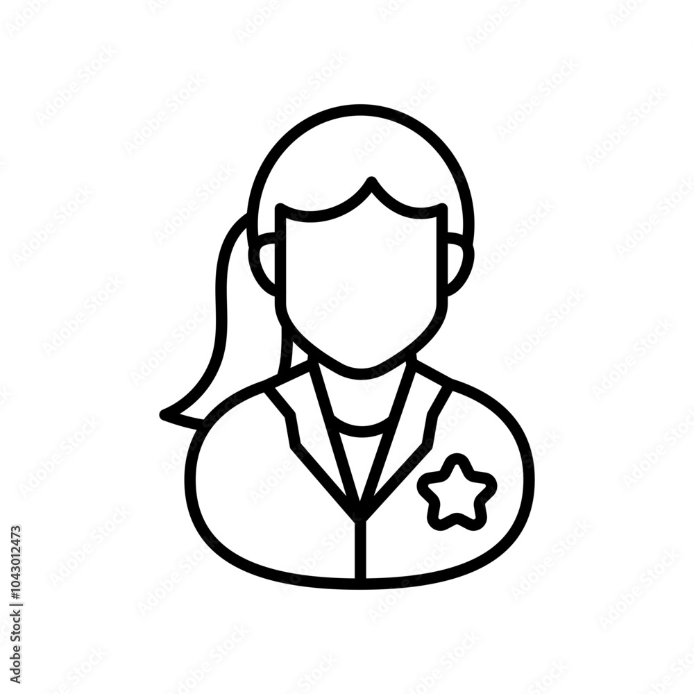 Oral Surgeon Outline Icon, Vector illustration Oral Surgeon Outline Icon, Vector illustration