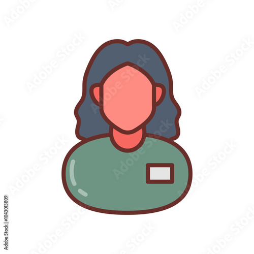 Neonatal Nurse Filled Icons , Vector illustration