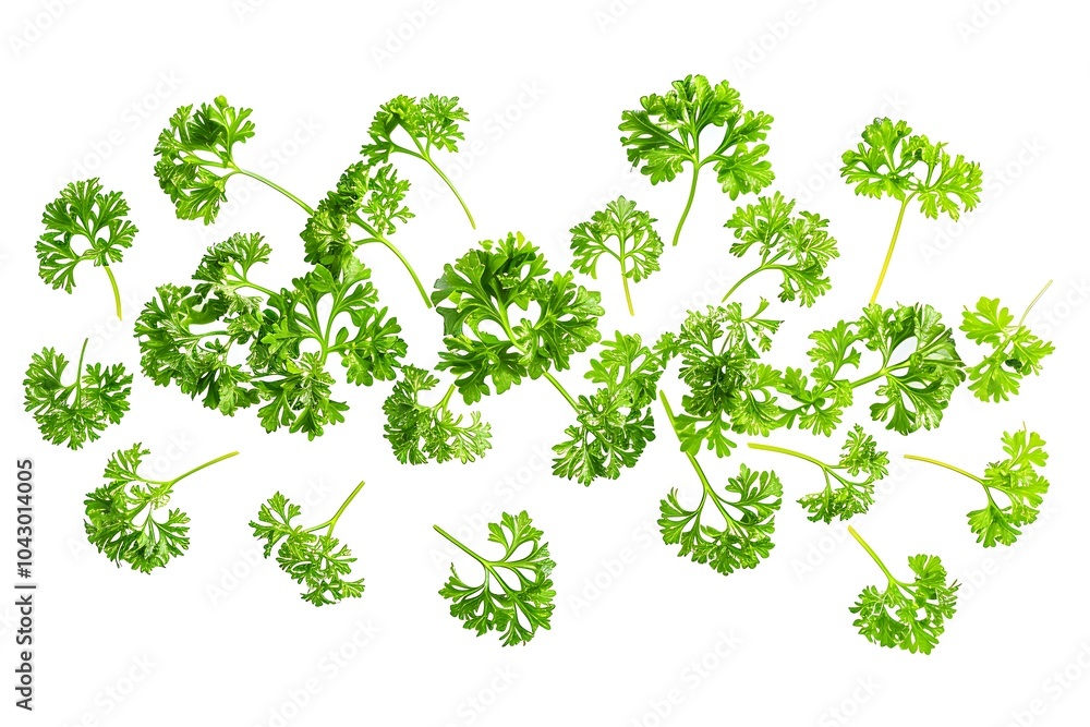 Parsley herb isolated on white background Parsley herb isolated on white background