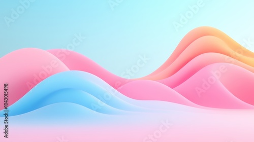 A smooth, gradient background transitioning from deep blue to soft pink, evoking a sense of serenity and tranquility.
