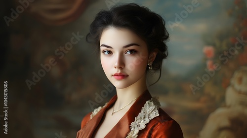 portrait of young woman. 