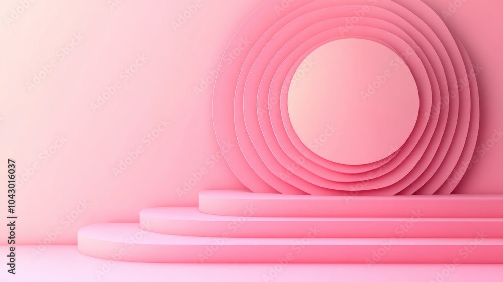 Obraz premium A modern background featuring a simple, abstract pattern in a single color, creating a clean and minimalist backdrop.