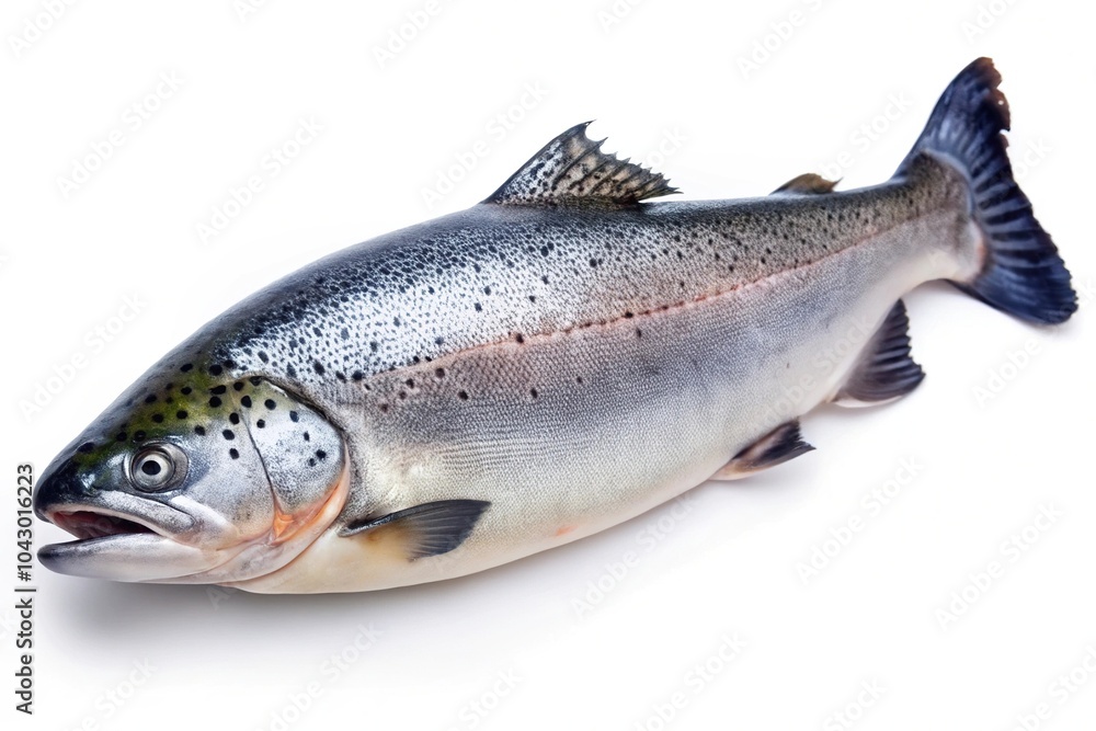 Obraz premium fresh salmon fish isolated on white background