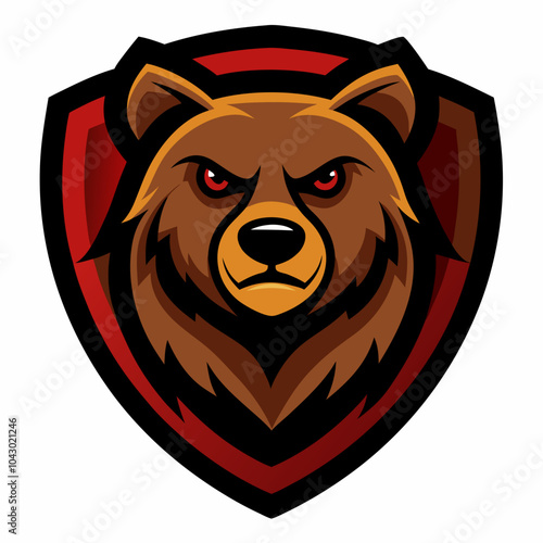 bear head vector vector art illustration