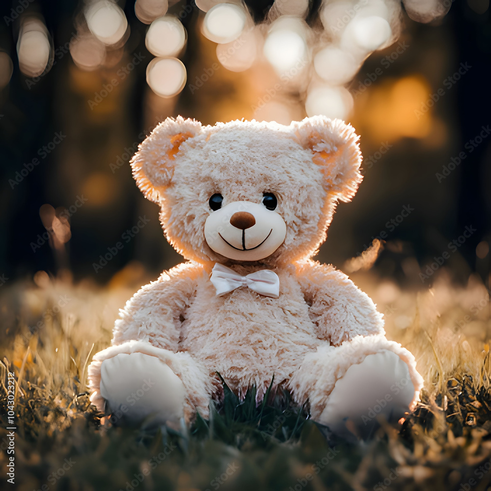 teddy bear on the christmas tree. Generative AI teddy bear on the christmas tree. Generative AI