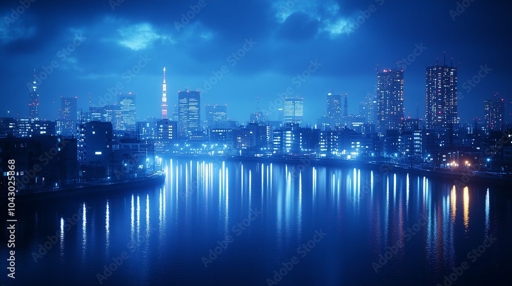 Fototapeta premium 都会の夜景 3