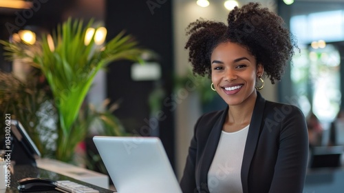 Hotel receptionist, featuring the duties of a hotel receptionist, including guest check-in, reservation management, and concierge services