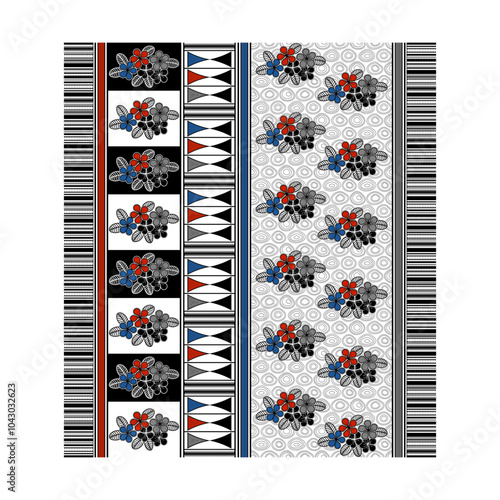 bedsheet design digital art use hand work and digital printing
