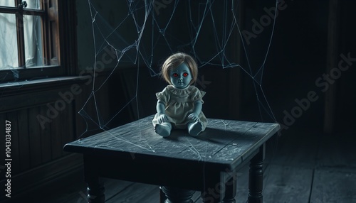 creepy posessed doll photo