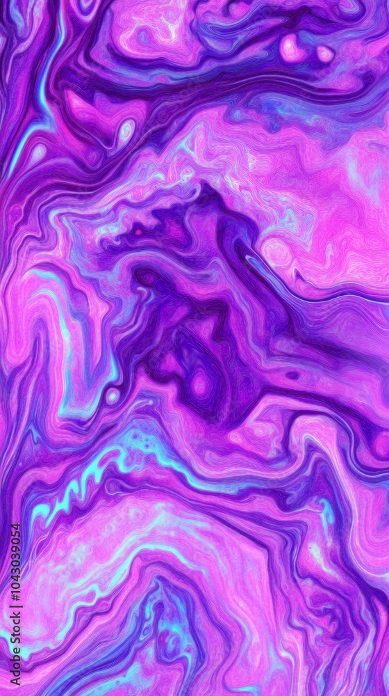 Fototapeta premium Abstract purple and blue liquid swirl background.
