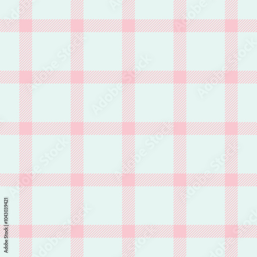 Checkered texture pattern textile, pillow tartan background check. Retro vector fabric seamless plaid in white and light colors.