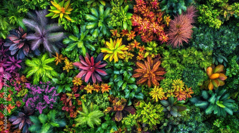 A vibrant arrangement of various plants showcasing diverse colors and textures. A vibrant arrangement of various plants showcasing diverse colors and textures.