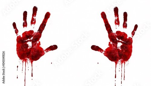 red hand mark