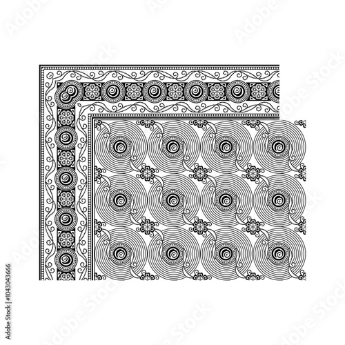 bedsheet design digital art use hand work and digital printing
