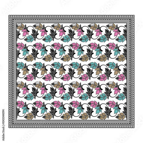 bedsheet design digital art use hand work and digital printing
