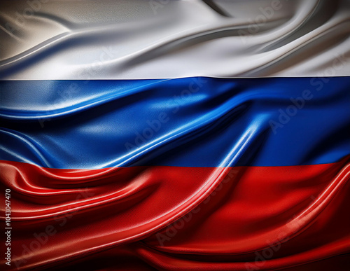 Obraz na płótnie Die Flagge von Russland w salonie