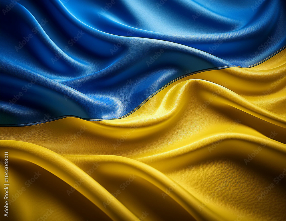 Die Flagge der Ukrainne