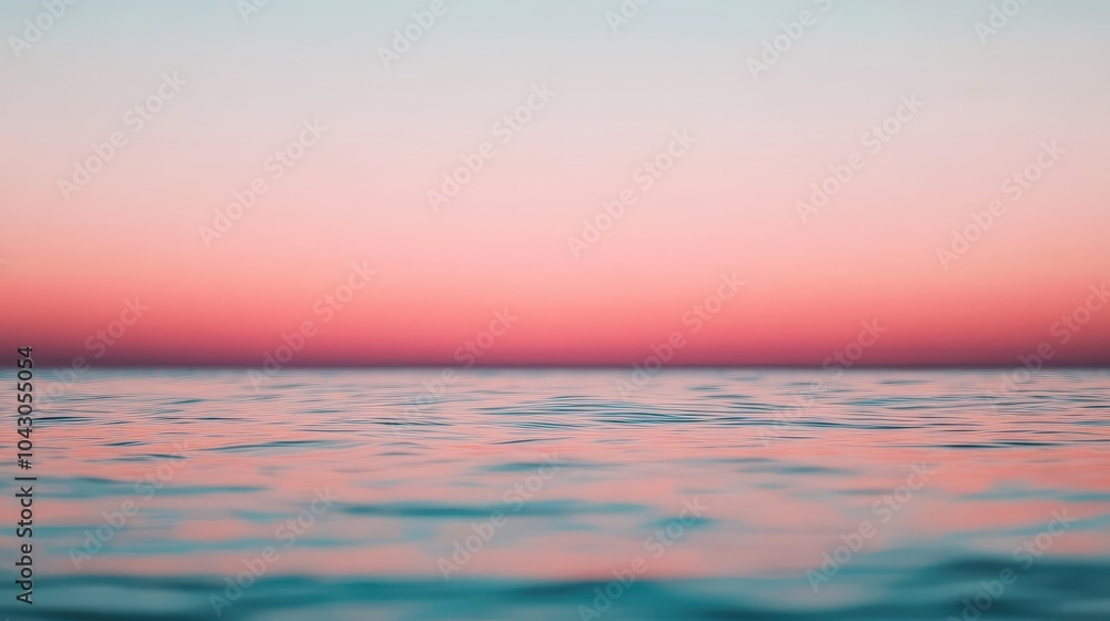 Obraz premium Soft Coral Pastel Ocean Blends at Dusk