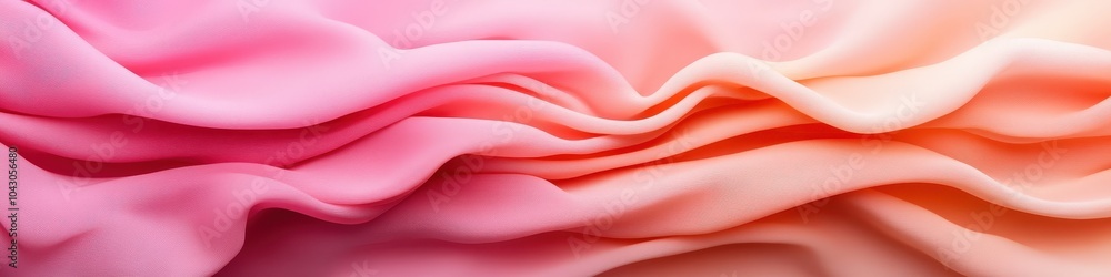 Obraz premium Soft Pink and Peach Fabric Texture Background