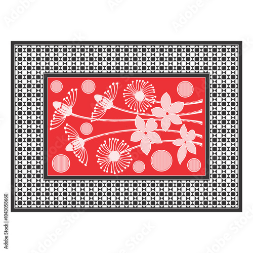 bedsheet design digital art use hand work and digital printing
