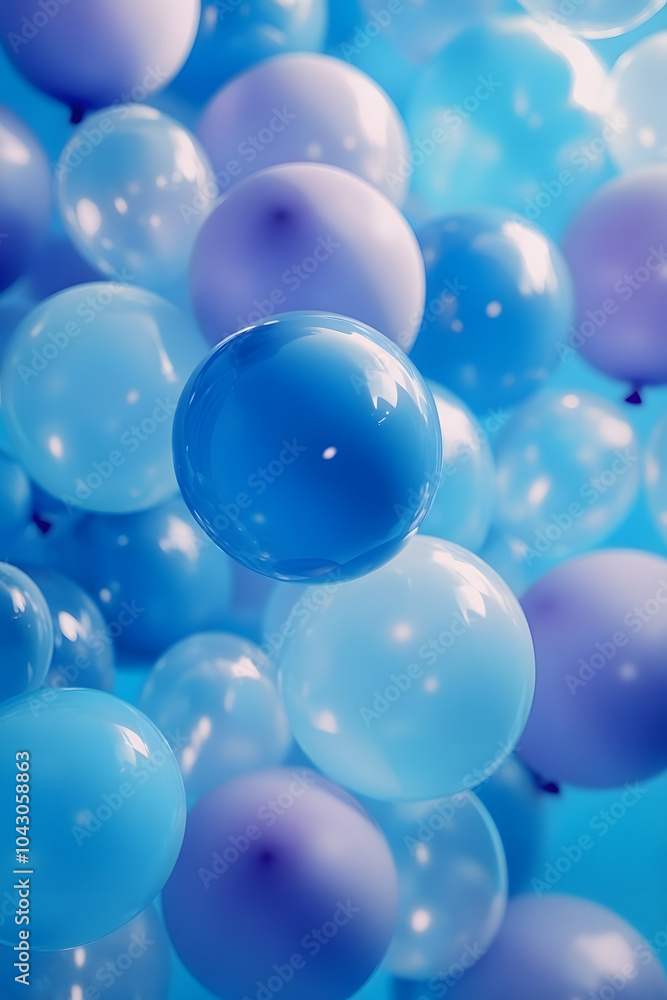 Light pastel balloons colored and soft focus background Light pastel balloons colored and soft focus background