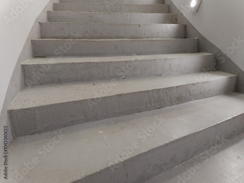 modern concrete stairs