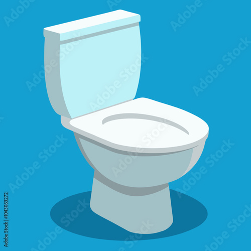 toilet bowl isolated on white