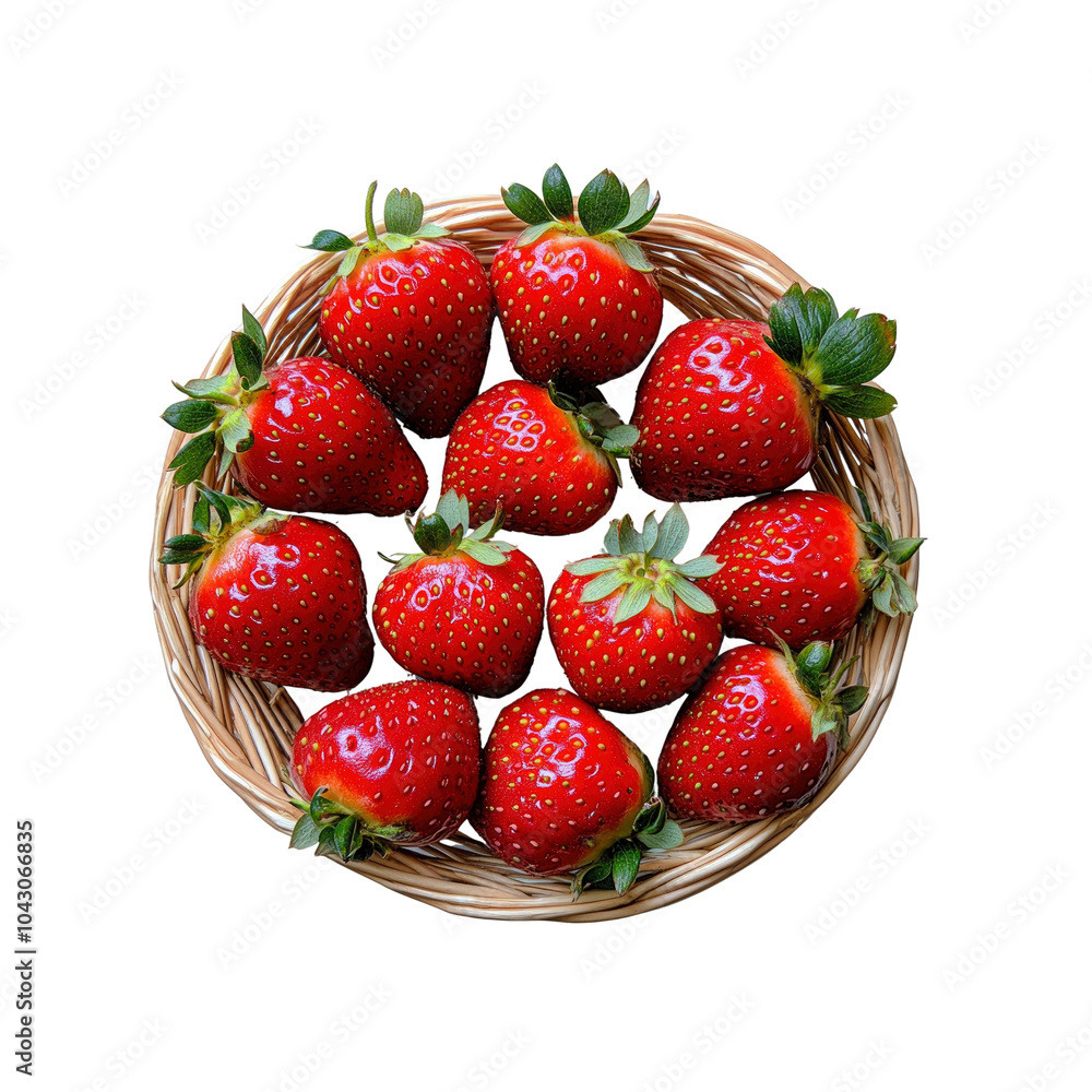 Basket of Fresh Red Strawberries Basket of Fresh Red Strawberries