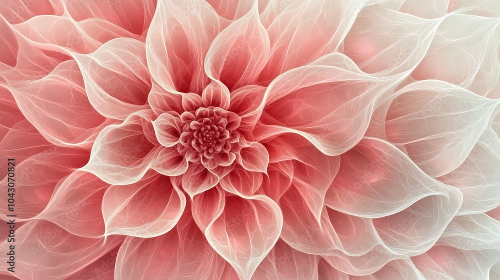 Fototapeta premium Abstract Pink Flower.