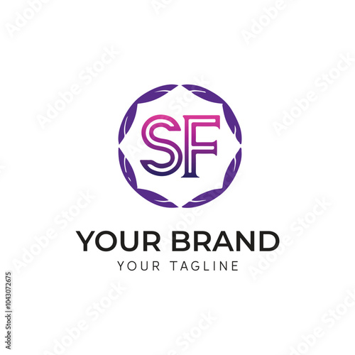 Professional letter SF Business Logo