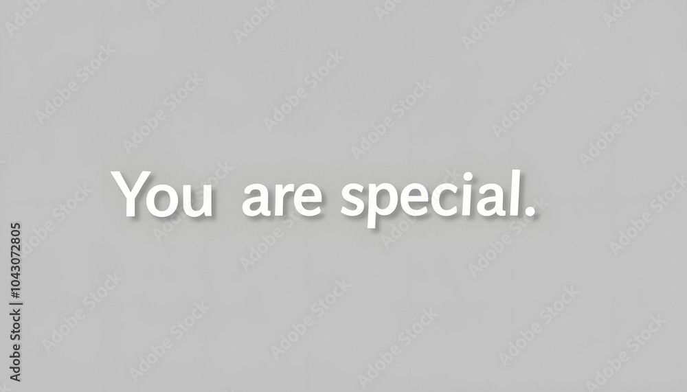 Obraz premium You are special transparent isolated with white highlights, png