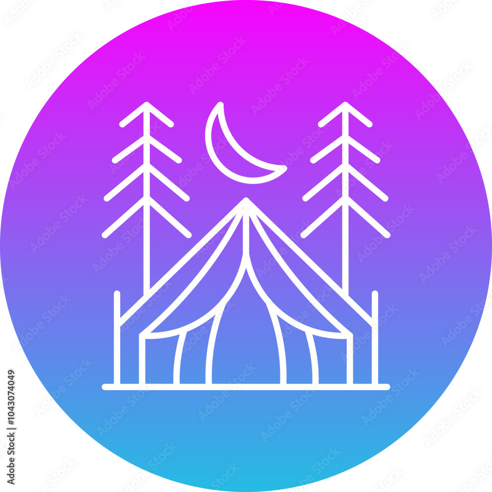 Obraz premium Camping Icon