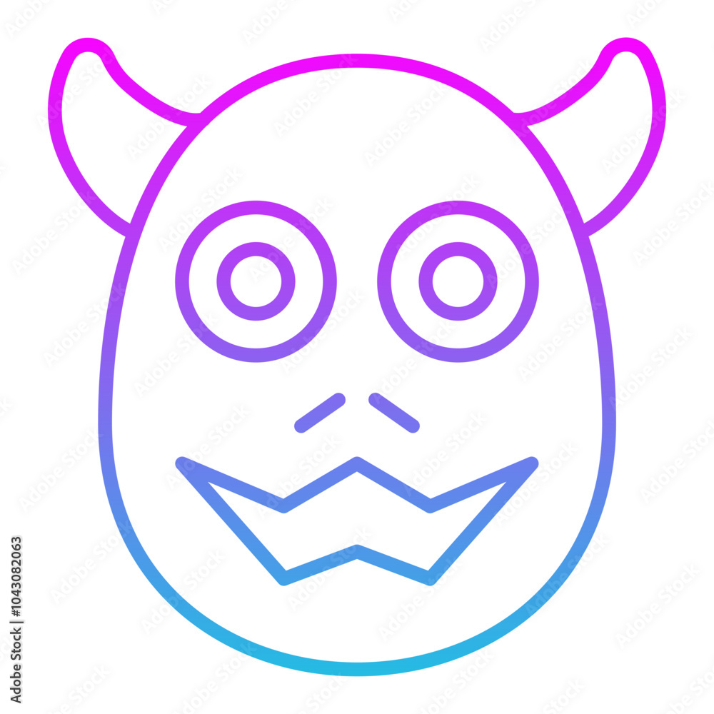 Monster Face Icon Monster Face Icon